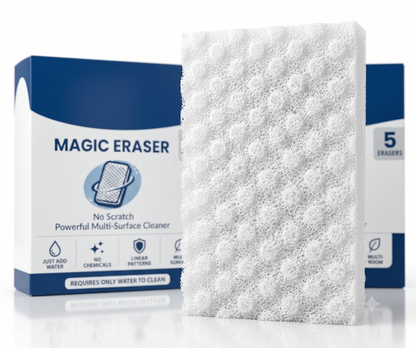 Trendova Magic Eraser Pro™ — Multi-Surface Stain & Scuff Removing Sponge