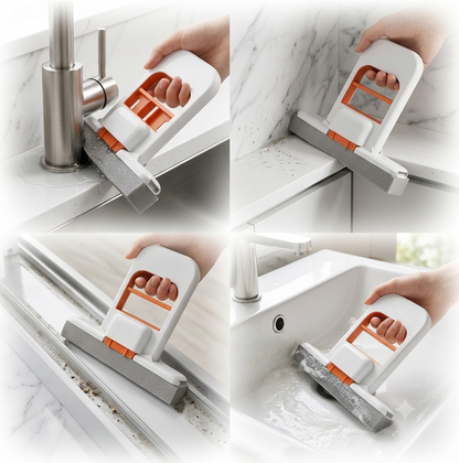 Trendova AquaSwipe Pro – Mini Foldable Mop for Kitchen | Self-Squeeze Sponge Mop