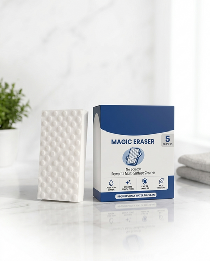 Trendova Magic Eraser Pro™ — Multi-Surface Stain & Scuff Removing Sponge